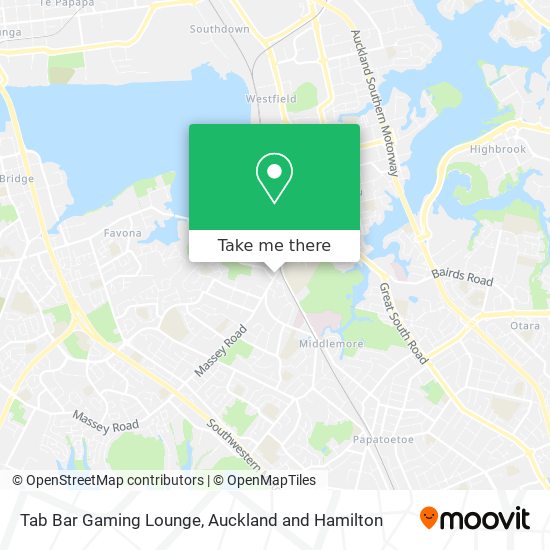Tab Bar Gaming Lounge map
