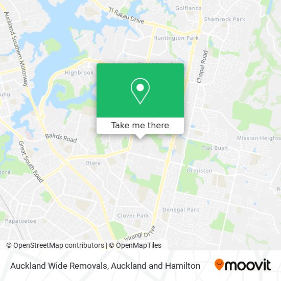 Auckland Wide Removals map