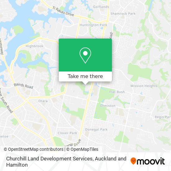 Churchill Land Development Services map