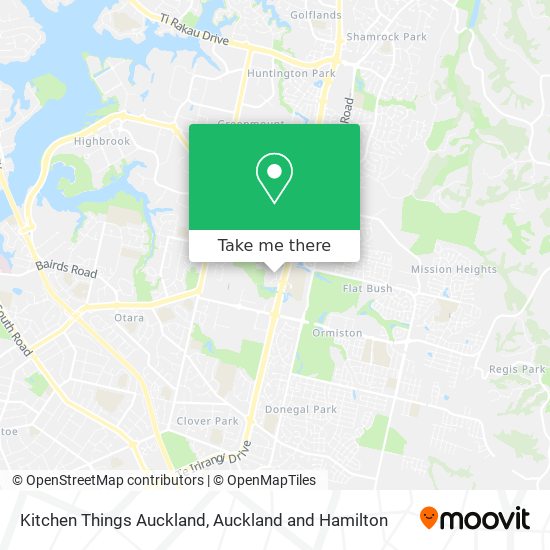 Kitchen Things Auckland map