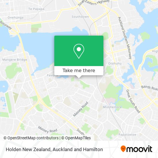 Holden New Zealand map