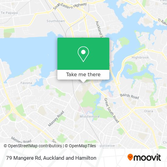 79 Mangere Rd map