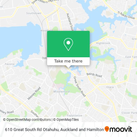 610 Great South Rd Otahuhu地图