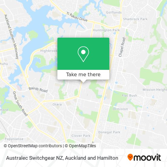 Australec Switchgear NZ map