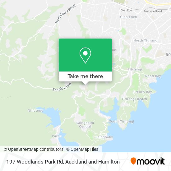 197 Woodlands Park Rd map