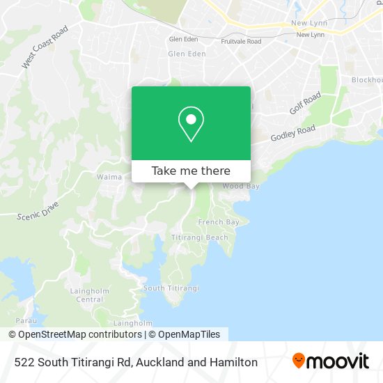 522 South Titirangi Rd地图