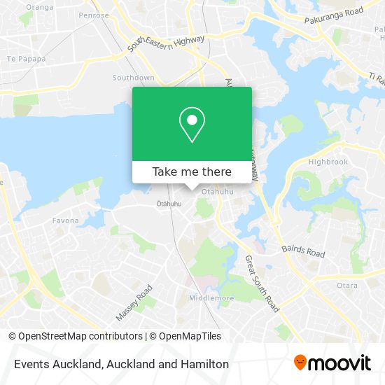 Events Auckland map