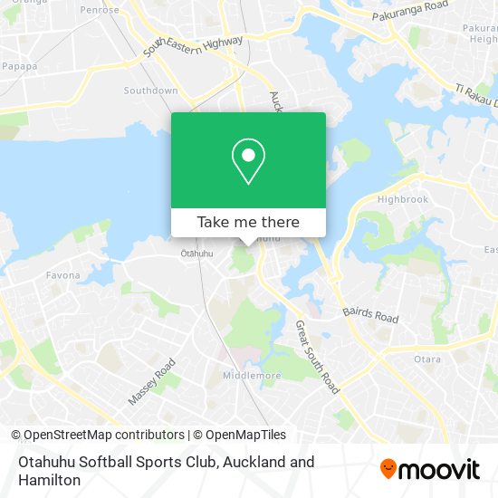 Otahuhu Softball Sports Club地图