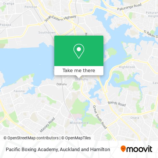 Pacific Boxing Academy map