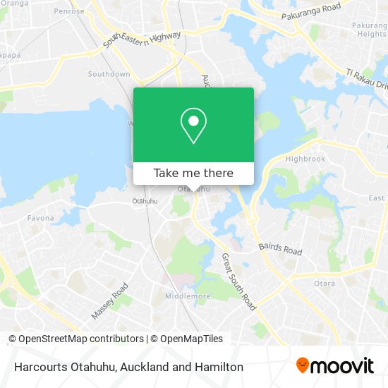 Harcourts Otahuhu map