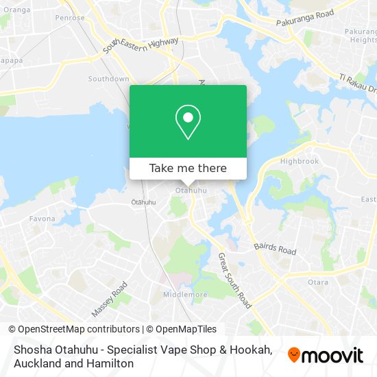 Shosha Otahuhu - Specialist Vape Shop & Hookah map
