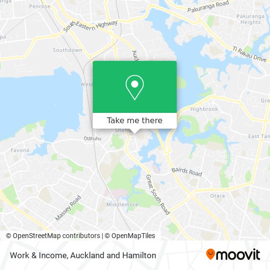 Work & Income map