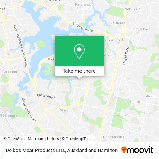 Delbos Meat Products LTD. map