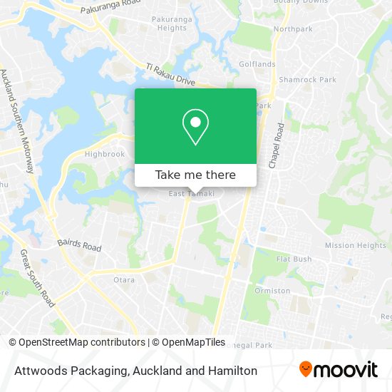 Attwoods Packaging map