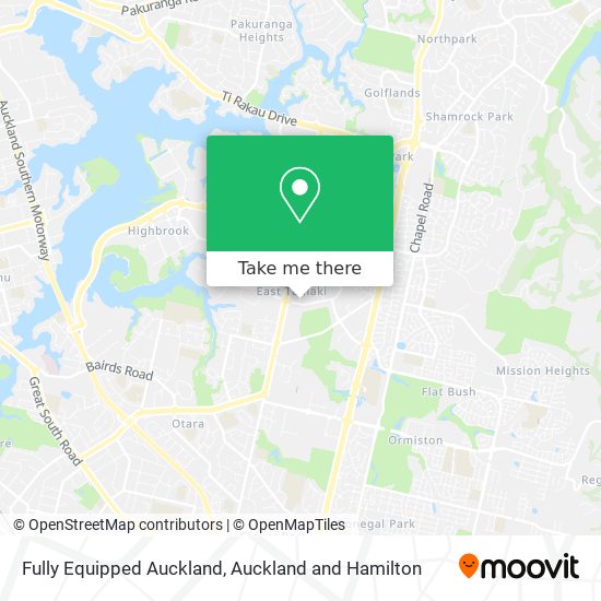 Fully Equipped Auckland map