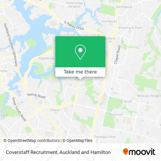 Coverstaff Recruitment map