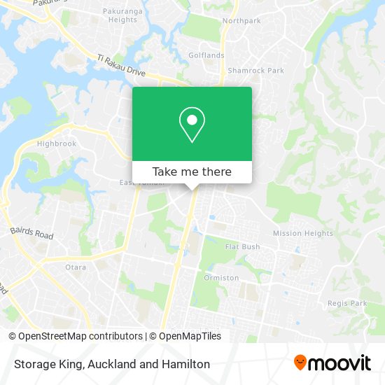 Storage King map