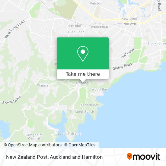 New Zealand Post map