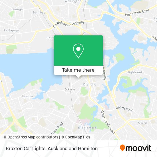 Braxton Car Lights map