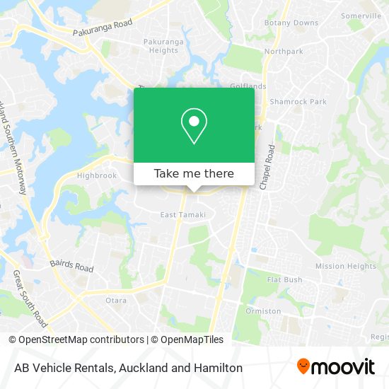 AB Vehicle Rentals map