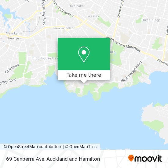 69 Canberra Ave map