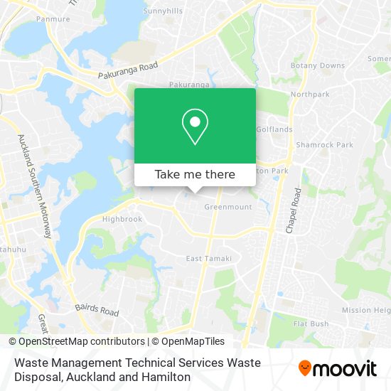 Waste Management Technical Services Waste Disposal map