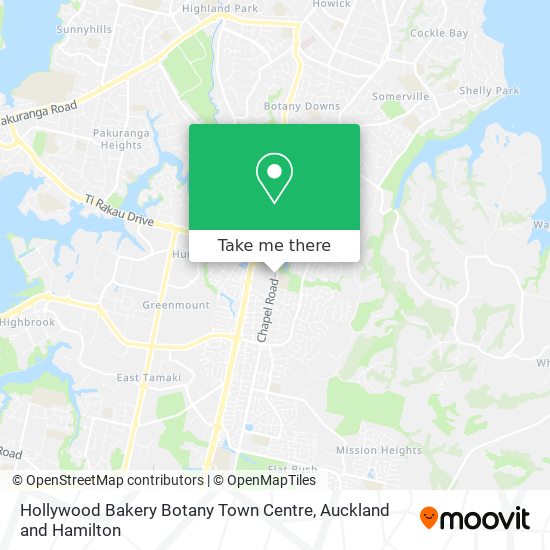Hollywood Bakery Botany Town Centre map