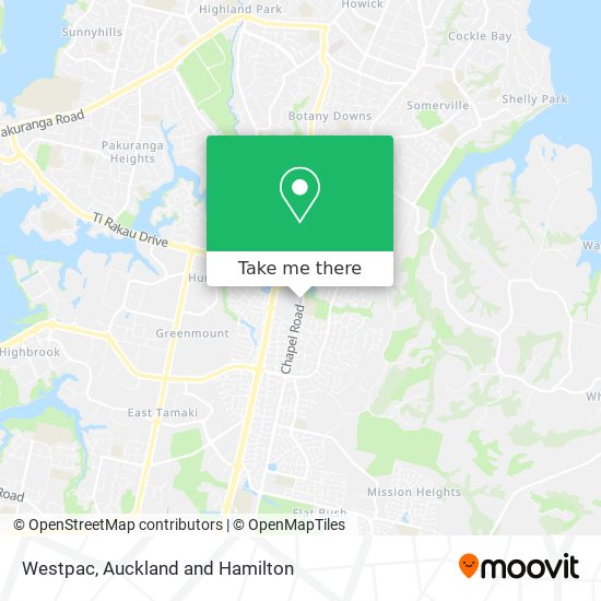 Westpac map