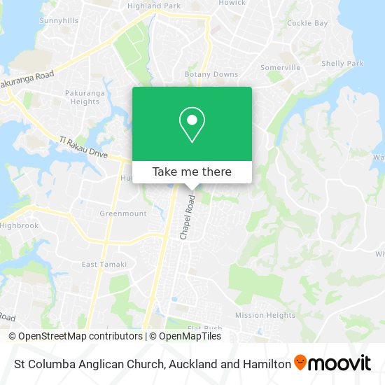 St Columba Anglican Church map