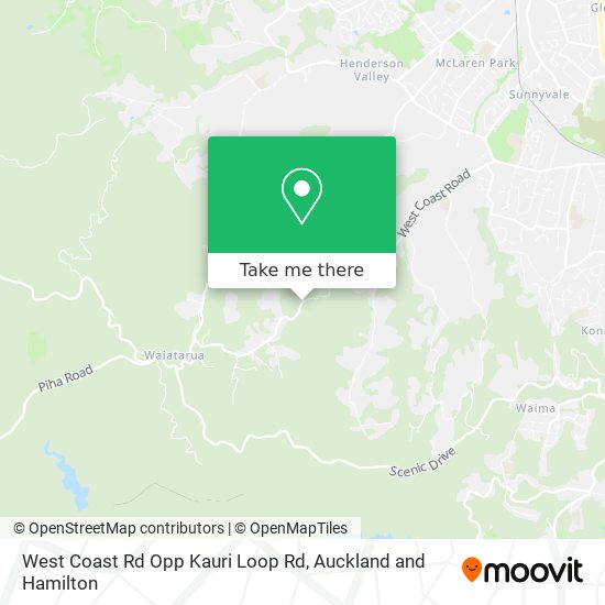 West Coast Rd Opp Kauri Loop Rd地图