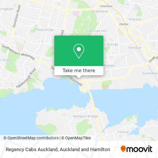 Regency Cabs Auckland map