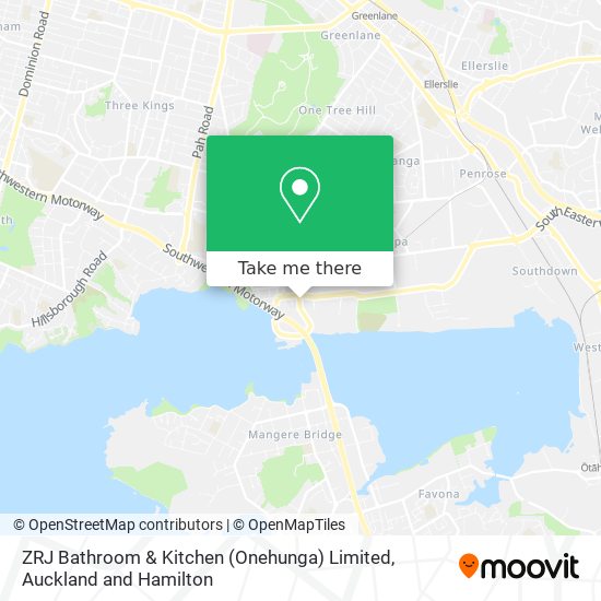 ZRJ Bathroom & Kitchen (Onehunga) Limited map