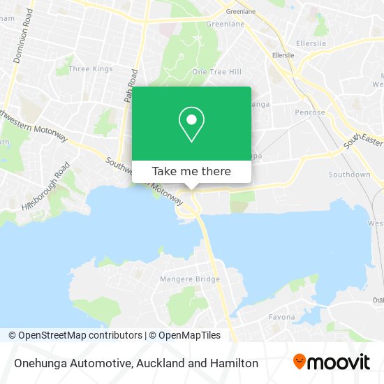 Onehunga Automotive map