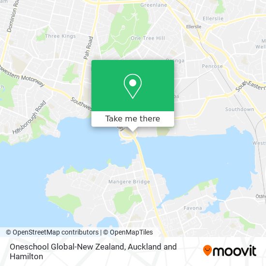 Oneschool Global-New Zealand map