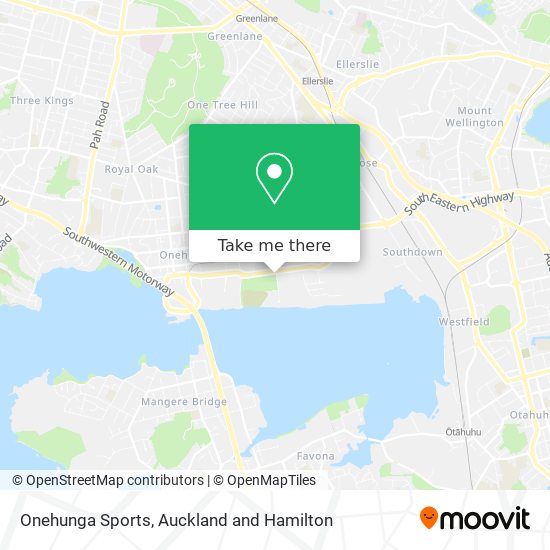 Onehunga Sports map