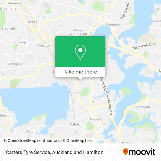 Carters Tyre Service map