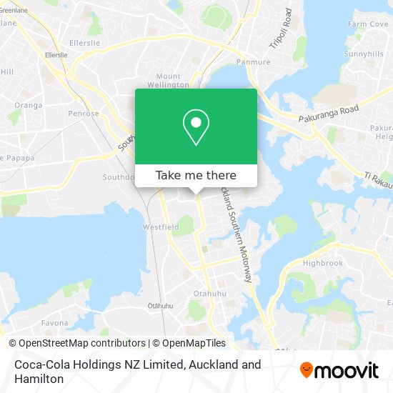 Coca-Cola Holdings NZ Limited map