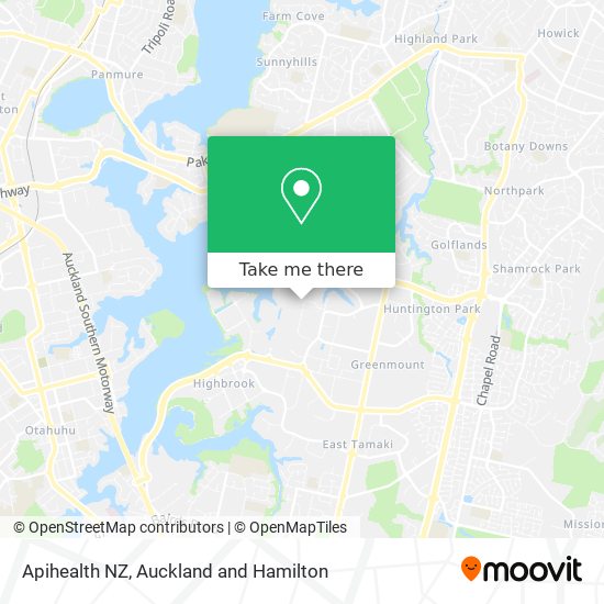 Apihealth NZ map