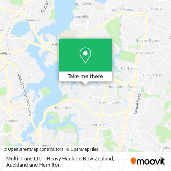 Multi-Trans LTD - Heavy Haulage New Zealand map