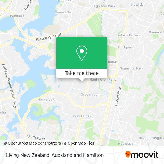 Living New Zealand map