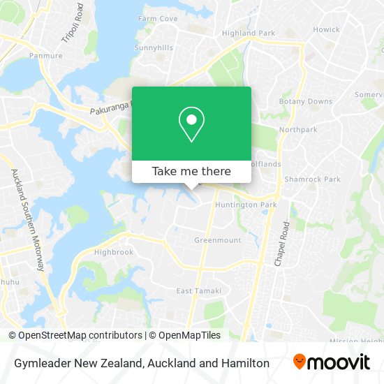 Gymleader New Zealand地图