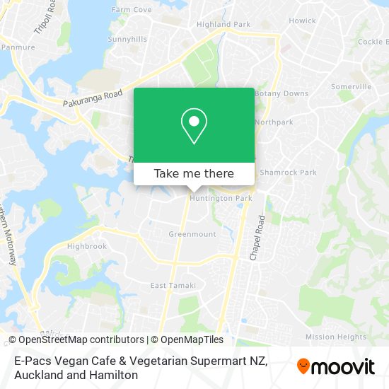 E-Pacs Vegan Cafe & Vegetarian Supermart NZ map