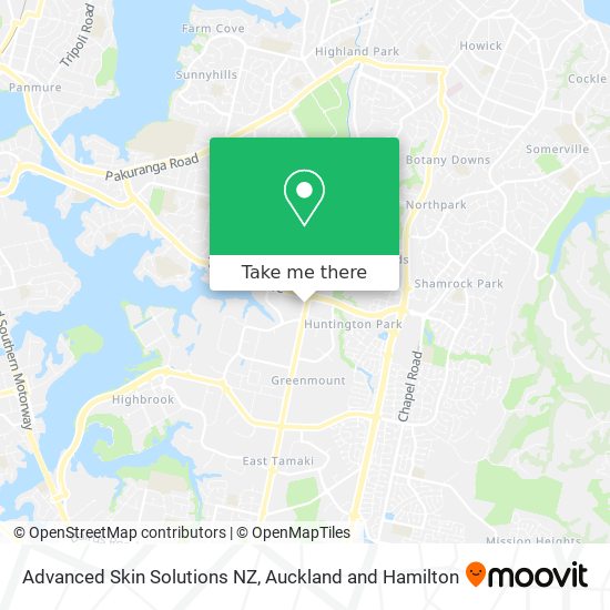 Advanced Skin Solutions NZ map