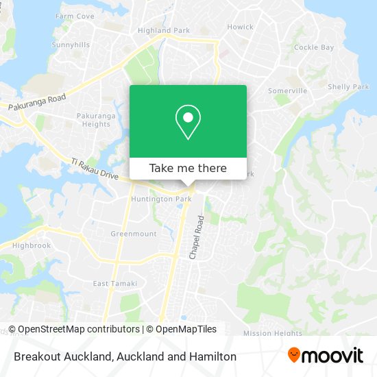 Breakout Auckland map