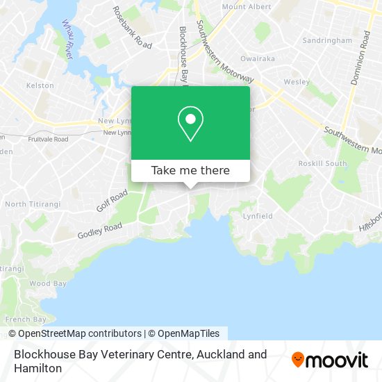 Blockhouse Bay Veterinary Centre map