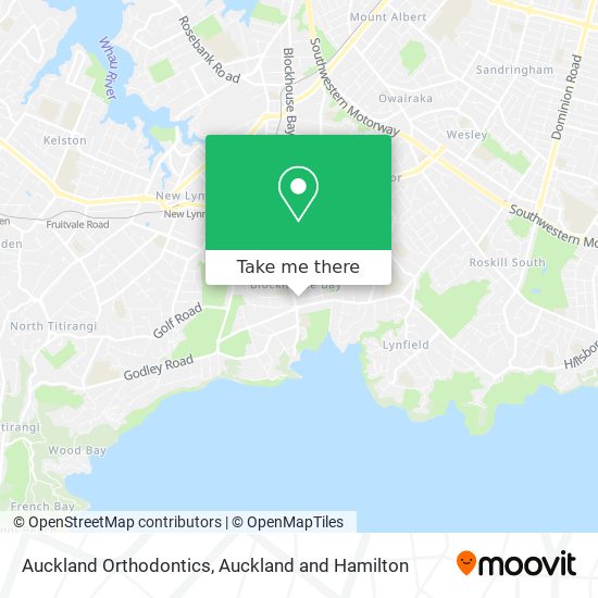 Auckland Orthodontics map