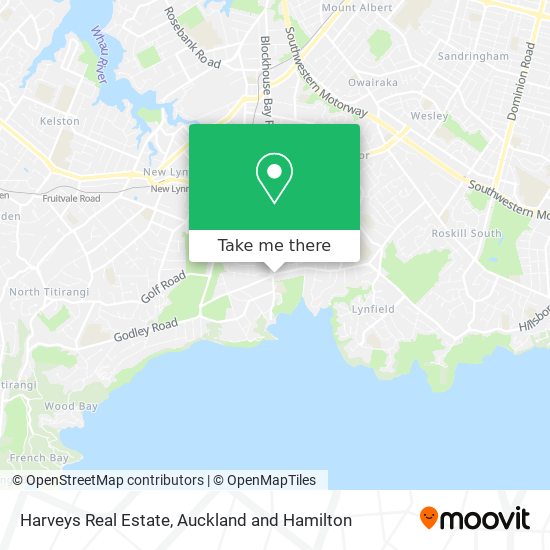 Harveys Real Estate map