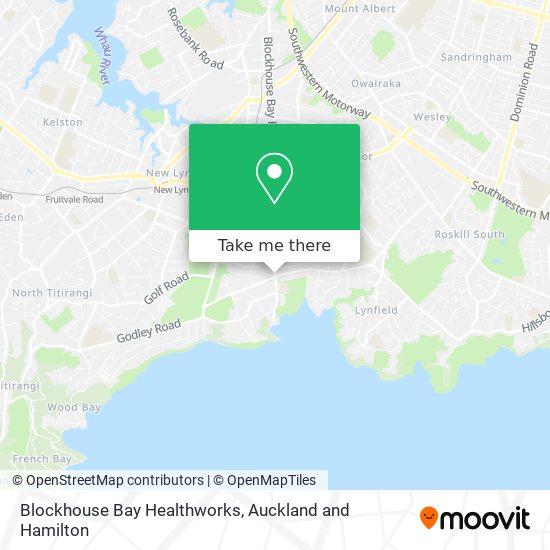 Blockhouse Bay Healthworks map