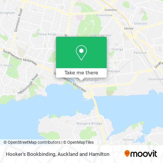 Hooker's Bookbinding map