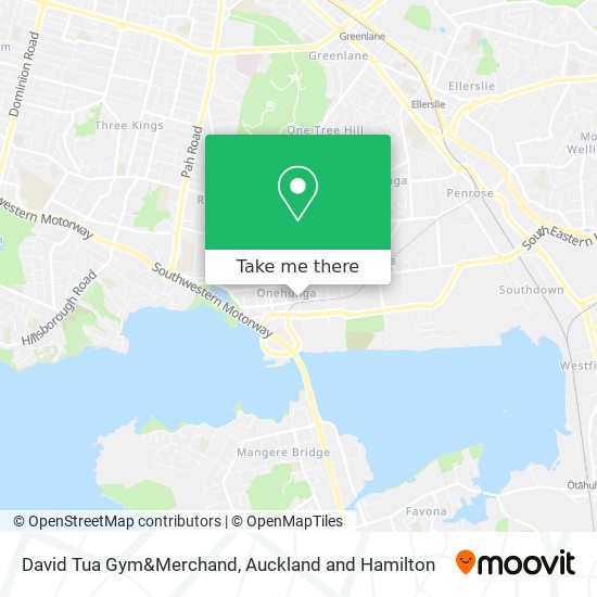 David Tua Gym&Merchand map